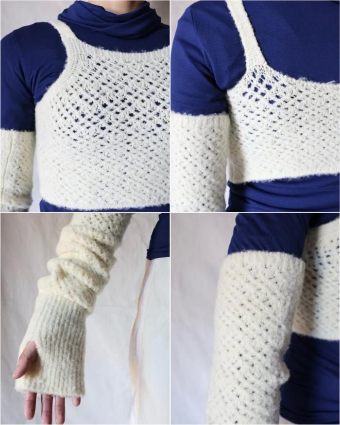 FUMIKA UCHIDA: STRECH MESH KNITTED BRATOP & FUMIKA UCHIDA: STRECH MESH KNITTED BRATOP &