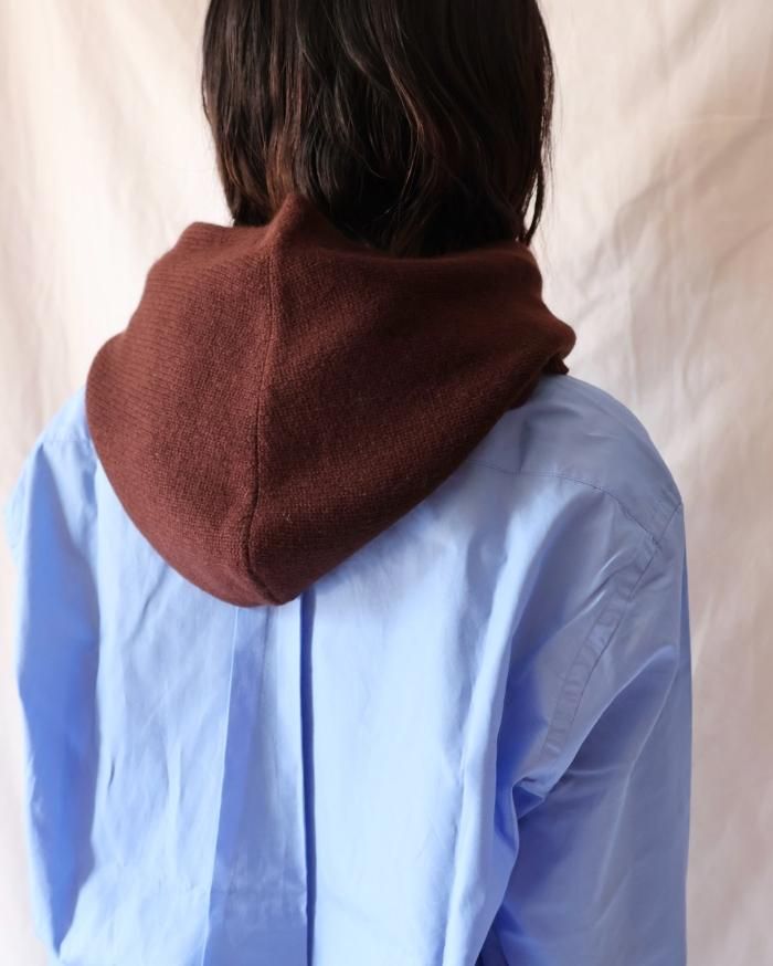 人気定番 - BALACLAVA ：CASHMERE pelleq BROWN SHOP ONLINE ORANN - 帽子