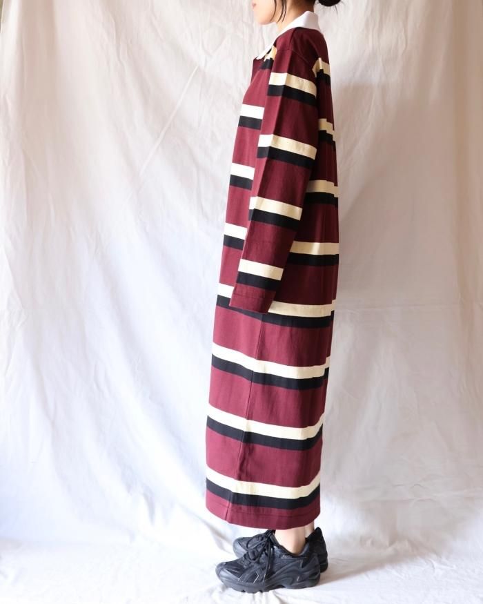 最終値下げ　Ernie Palo バスクボーダースキッパーシャツ Ernie Palo：BASQUE BORDER SKIPPER L/S - BROWN - ORANN ONLINE