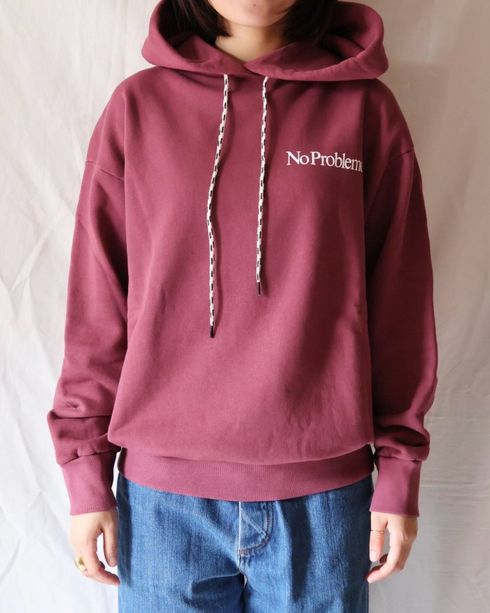 Aries：Mini Problemo Hoodie - BURGUNDY - ORANN ONLINE SHOP