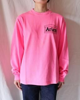 AriesTemple LS Tee - FLUORO PINK