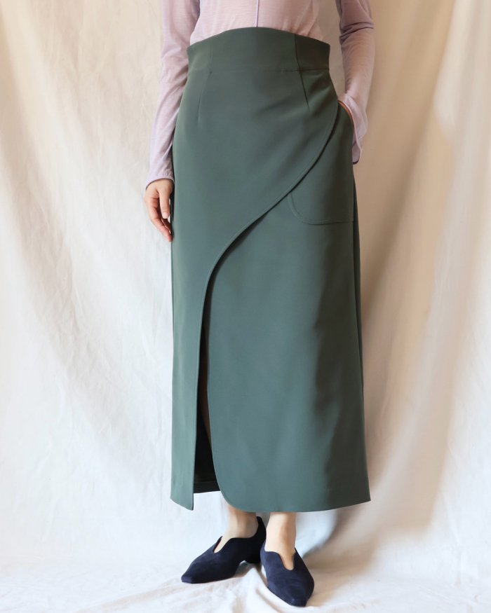 【新品】mame kurogochi  Line Slit Skirt