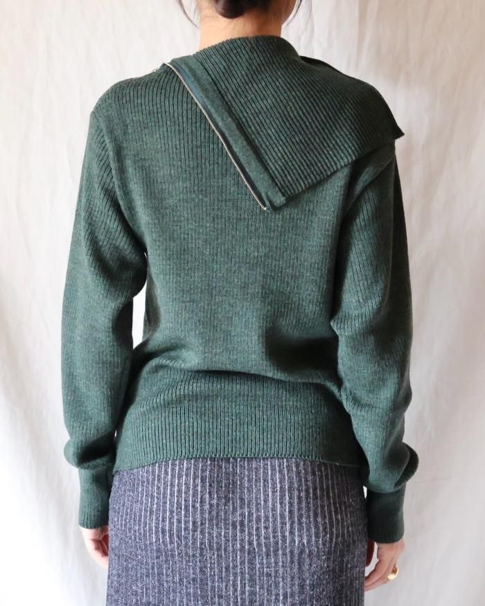 割引価格 :TURTLE pelleq NECK 通販サイト ORANN - FOREST - ZIP OPEN WITH トップス