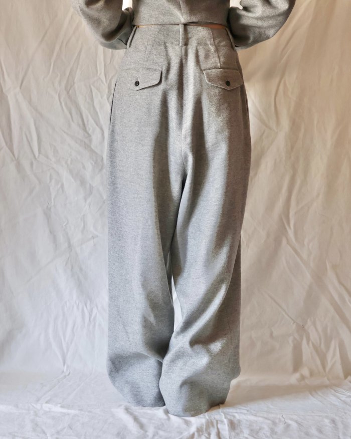 pelleq ◯ぺレック◯ W Double Tuck Trousers - パンツ