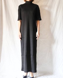 Mame KurogouchiRandom Ribbed Cotton Dress - BLACK
