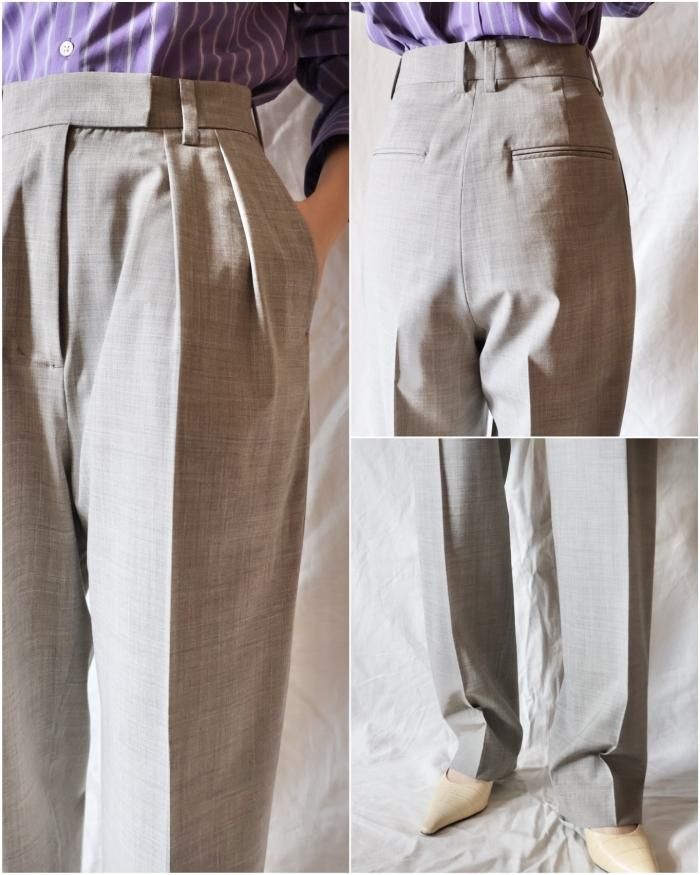 Ernie Palo:STRETCH WOOL SLACKS - GRAY - ORANN ONLINE SHOP Ernie Palo:STRETCH WOOL SLACKS - GRAY - ORANN ONLINE SHOP