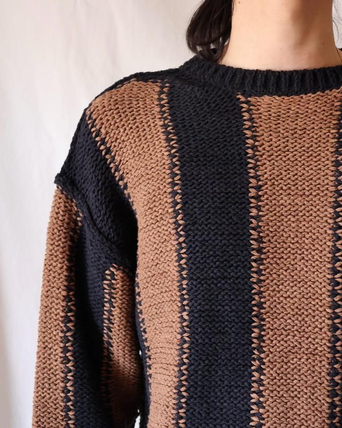 トップス Cristaseya FETTUCCIA STRIPED SWEATER M Cristaseya FETTUCCIA STRIPED SWEATER M