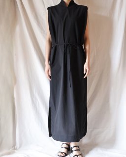 Mame KurogouchiCrepe Cotton Sleeveless Dress - BLACK