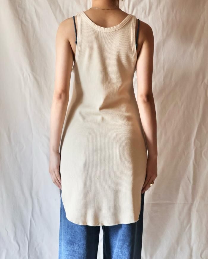 pelleq ：STANDARD TANK TOP LONG - CUSTED - ORANN ONLINE SHOP