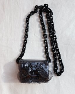 Mame KurogouchiTransparent Sculptural Micro Chain Bag - BLACK