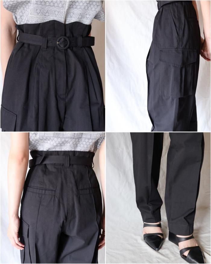 Mame Kurogouchi:Organic Cotton Twill High Waisted Cargo Mame Kurogouchi:Organic Cotton Twill High Waisted Cargo