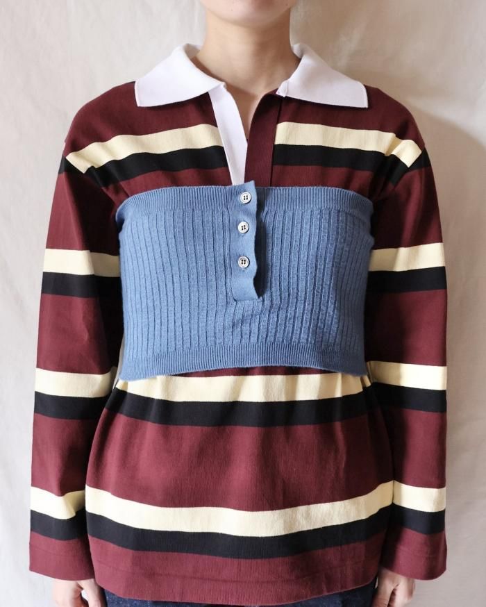 Ernie Palo：SILK CASHMERE BANDEAU - SAX - ORANN ONLINE SHOP
