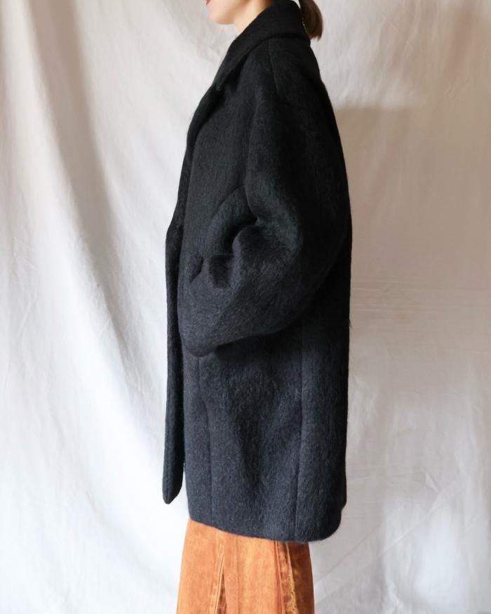 d*9様 kmrii mohair coat Reversible Fur Coat - Brown Sheared Mink with Fox Trimmed