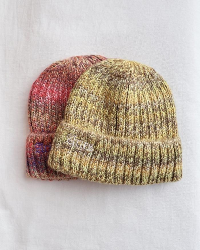 Rib Knit Space Dye Beanie Lime – Aries