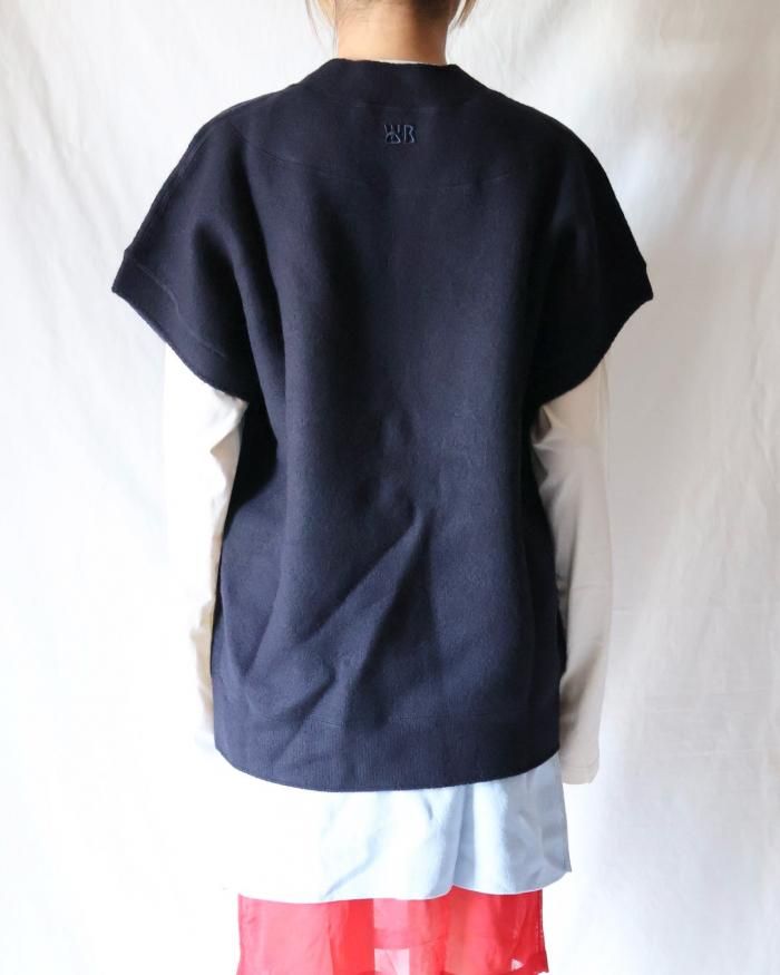 WALES BONNER:HOWERD KNIT VEST - NAVY - ORANN ONLINE SHOP WALES BONNER:HOWERD KNIT VEST - NAVY - ORANN ONLINE SHOP