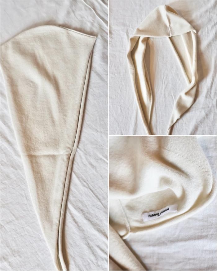 FUMIKA UCHIDA: CASHMERE HOODED STOLE - ORANN ONLINE SHOP FUMIKA UCHIDA: CASHMERE HOODED STOLE - ORANN ONLINE SHOP
