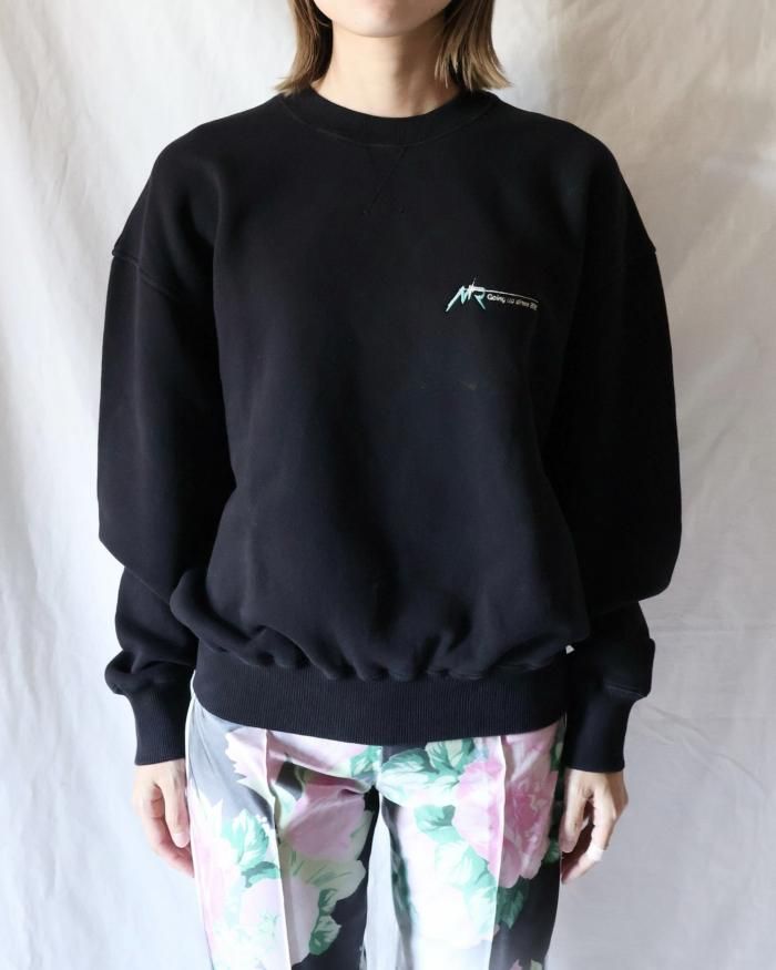 Meryll Rogge:OVERSIZED SWEATSHIRT - BLACK OVERDYE - ORANN Meryll Rogge:OVERSIZED SWEATSHIRT - BLACK OVERDYE - ORANN