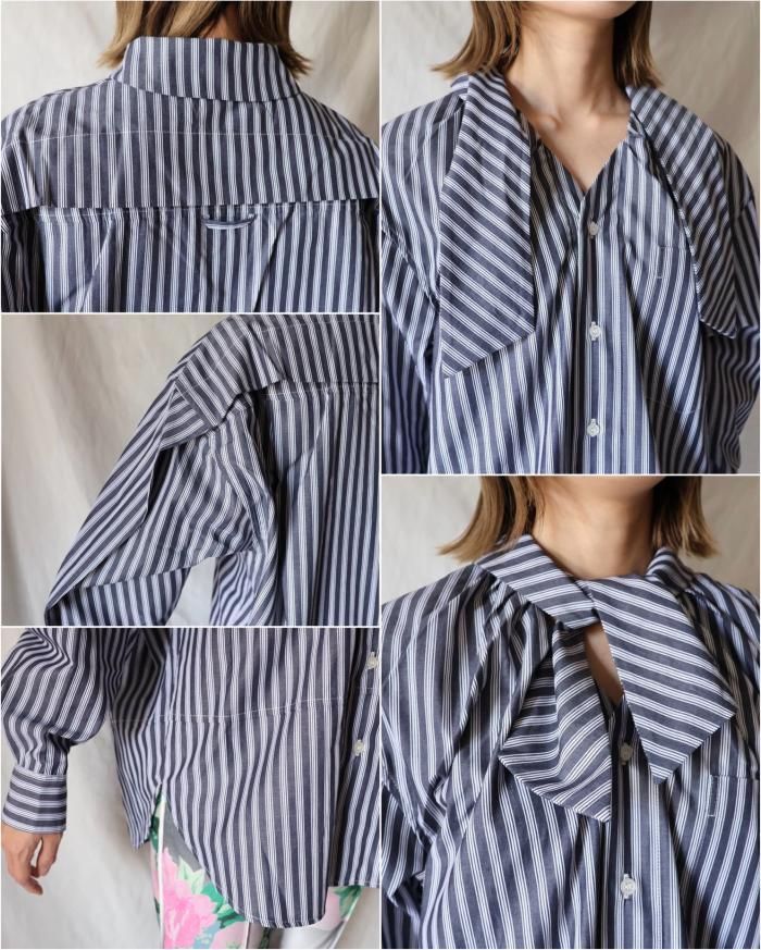 【再最終値下げ】Meryll Roggeストライプシャツ 再最終値下げ】Meryll Roggeストライプシャツ - メルカリ