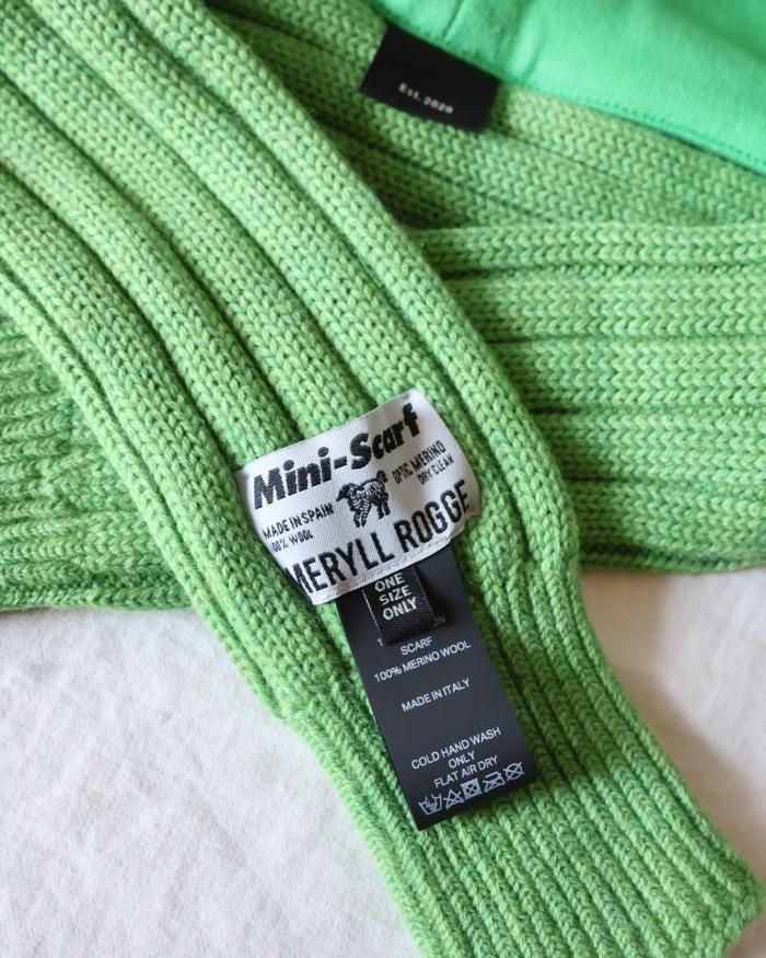 Meryll Rogge：HOOD W/SCARF - APPLE GREEN - ORANN ONLINE SHOP