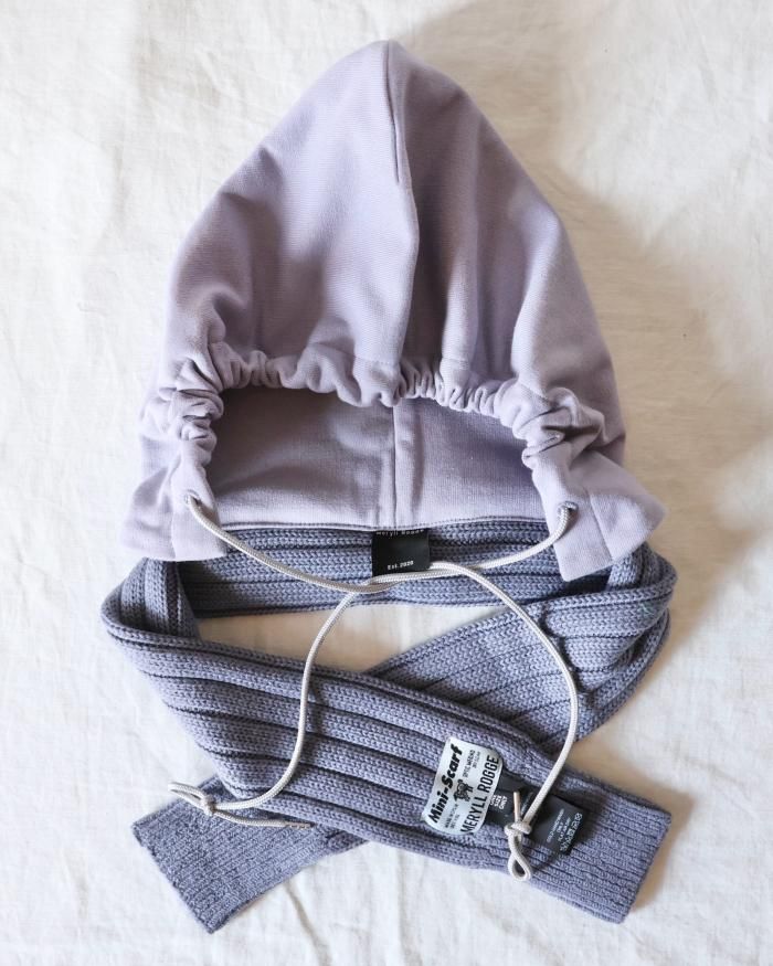 Meryll Rogge:HOOD W/SCARF - MAUVE - ORANN ONLINE SHOP Meryll Rogge:HOOD W/SCARF - MAUVE - ORANN ONLINE SHOP