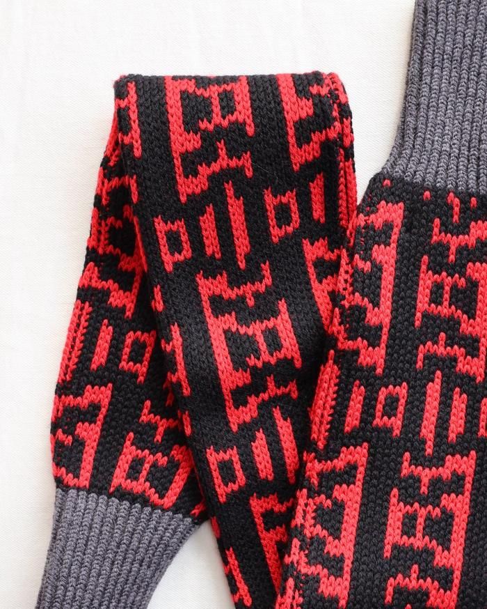Meryll Rogge:OPIC MINI SCARF - RED/BLACK - ORANN ONLINE SHOP Meryll Rogge:OPIC MINI SCARF - RED/BLACK - ORANN ONLINE SHOP