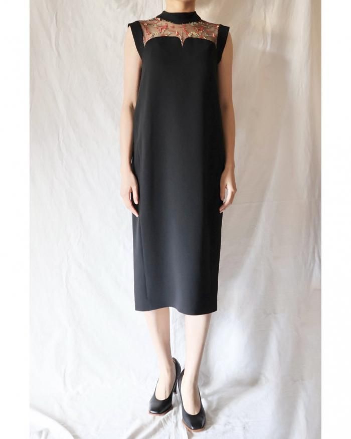 Mame Kurogouchi:Acetate Polyester Floral Lace-Collar Mame Kurogouchi:Acetate Polyester Floral Lace-Collar