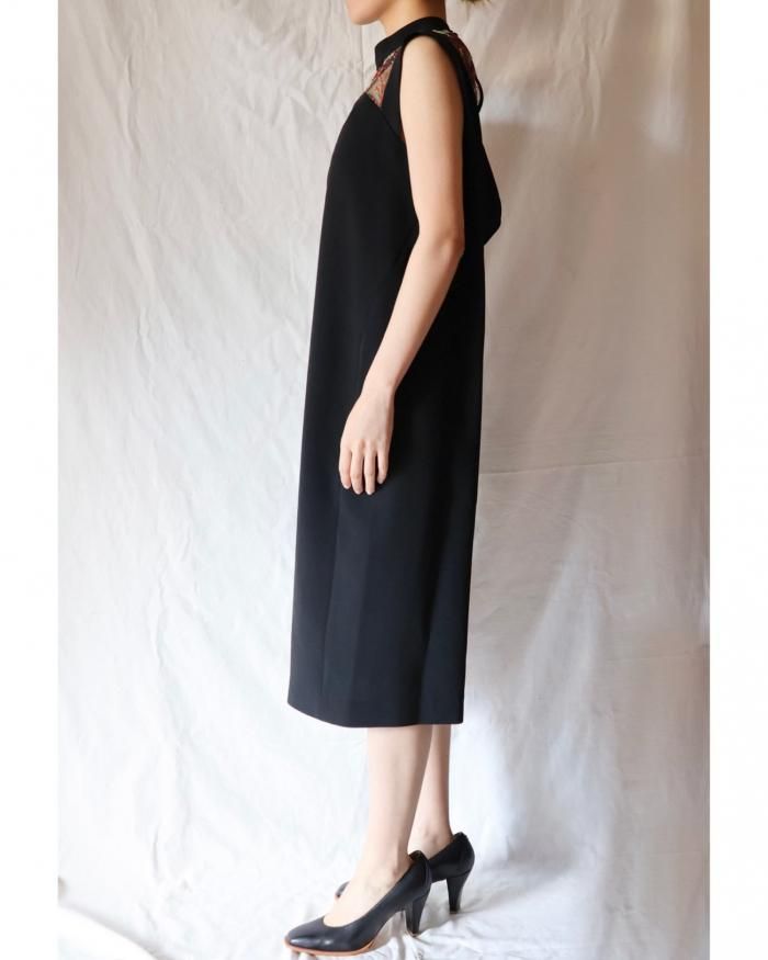 Mame Kurogouchi：Acetate Polyester Floral Lace-Collar