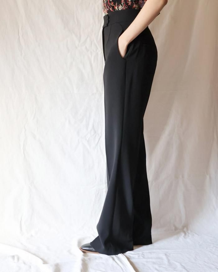 Mame Kurogouchi:Acetate Polyester High Waisted Center Mame Kurogouchi:Acetate Polyester High Waisted Center