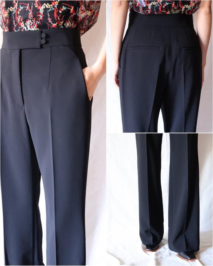 Mame Kurogouchi:Acetate Polyester High Waisted Center Mame Kurogouchi:Acetate Polyester High Waisted Center