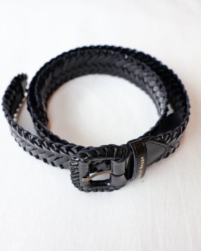 Meryll Rogge レザーベルト Meryll Rogge：LEATHER BELT - BLACK - ORANN ONLINE SHOP