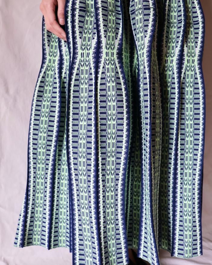 ■Mame Kurogouchi■大人気 ランタンニットボリュームドレス Mame Kurogouchi Random Ribbed Organic Cotton 2way Dress
