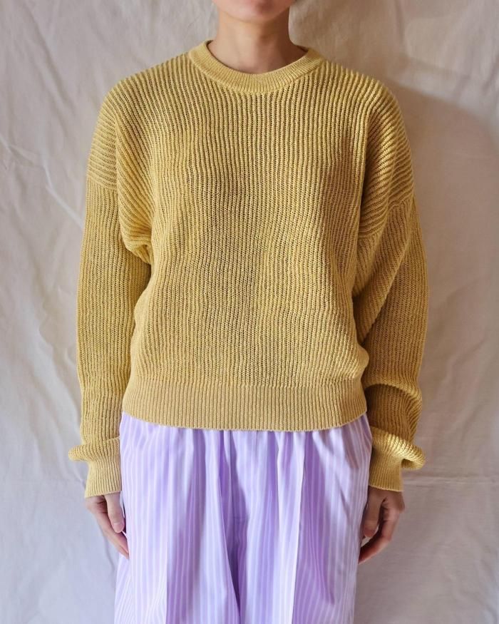 Cristaseya:WASHI PAPER DROP SHOULDER CROPPED SWEATER Cristaseya:WASHI PAPER DROP SHOULDER CROPPED SWEATER