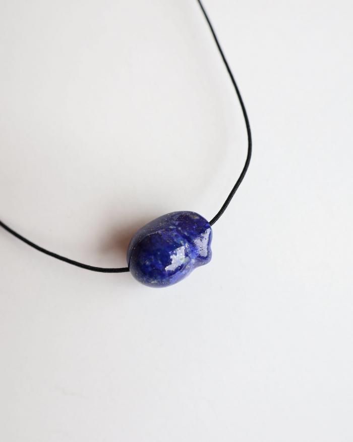 R.ALAGAN：DISTORTED STONE CHOKER - LAPIS - ORANN ONLINE SHOP