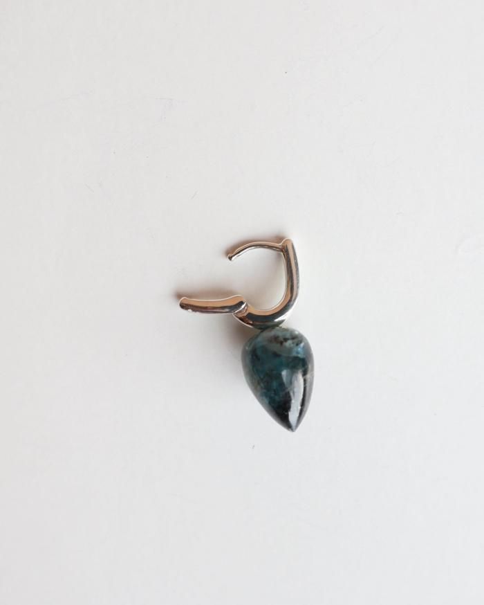 R.ALAGAN：DEWDROP STONE HOOPS - KAYANITE - ORANN ONLINE SHOP