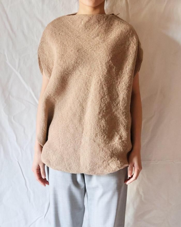FUMIKA UCHIDA： JUTE BALLOON BODYSUIT - STRAW - ORANN ONLINE
