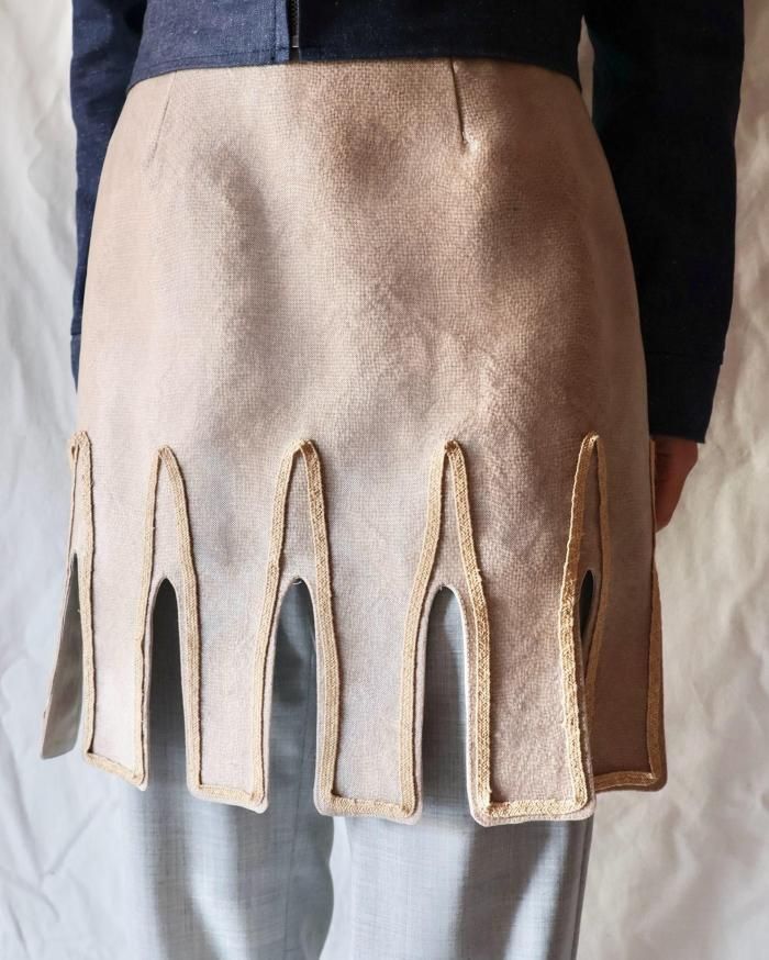 FUMIKA UCHIDA： JUTE/MESH MINI SKIRT - STRAW - ORANN ONLINE SHOP