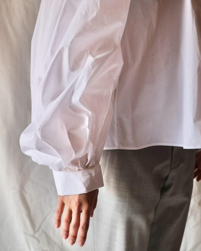 FUMIKA UCHIDA： COATED OFF SHOULDER TOP - WHITE - ORANN