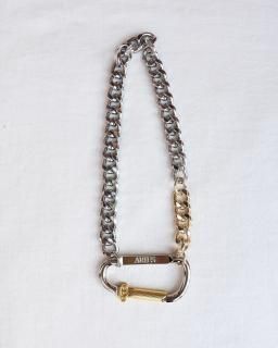 AriesColumn Carabiner Silver Necklace - SILVER