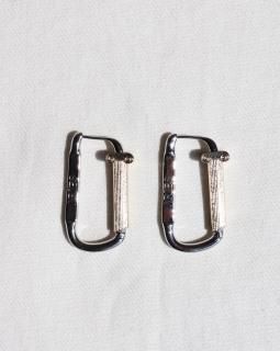 AriesMini Column Carabiner Earring PAIR - SILVER/GOLD