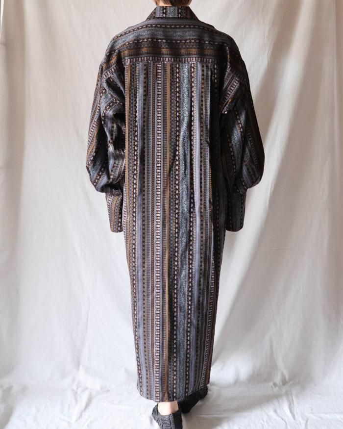 Mame Kurogouchi(マメ クロゴウチ)】 Viscose Hemp Shirtdress