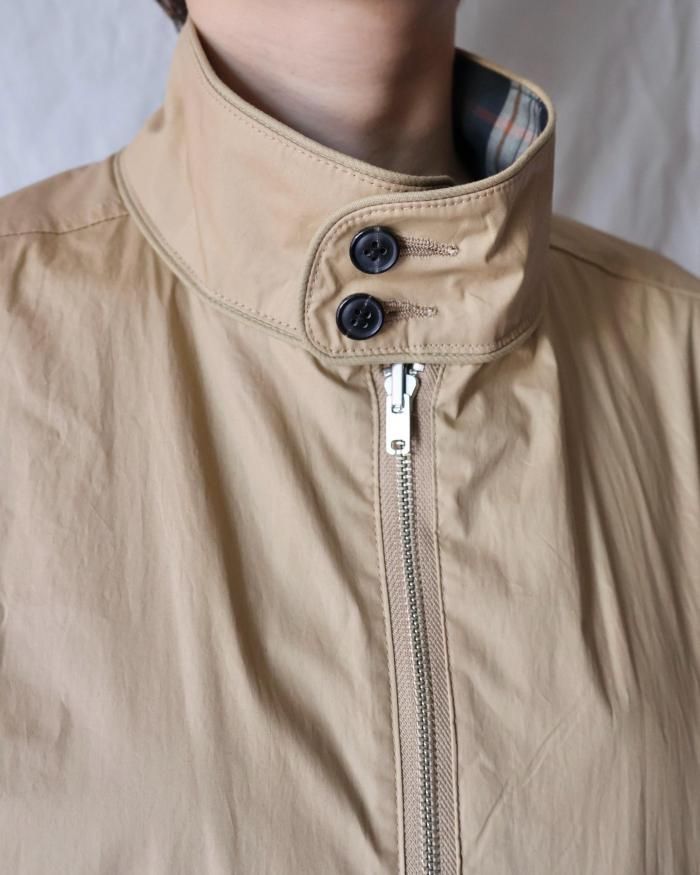 FUMIKA UCHIDA： COATED COTTON /PLAID REVERSIBLE BLOUSON