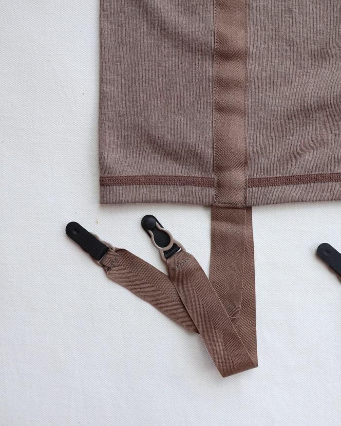 OVERNEATH：GARTER TANK TOP - LIGHT BROWN - ORANN ONLINE SHOP