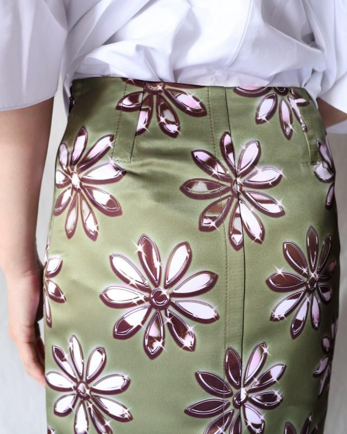 Meryll Rogge:MIDI STRAIGHT SKIRT - KHAKI - ORANN ONLINE SHOP Meryll Rogge:MIDI STRAIGHT SKIRT - KHAKI - ORANN ONLINE SHOP