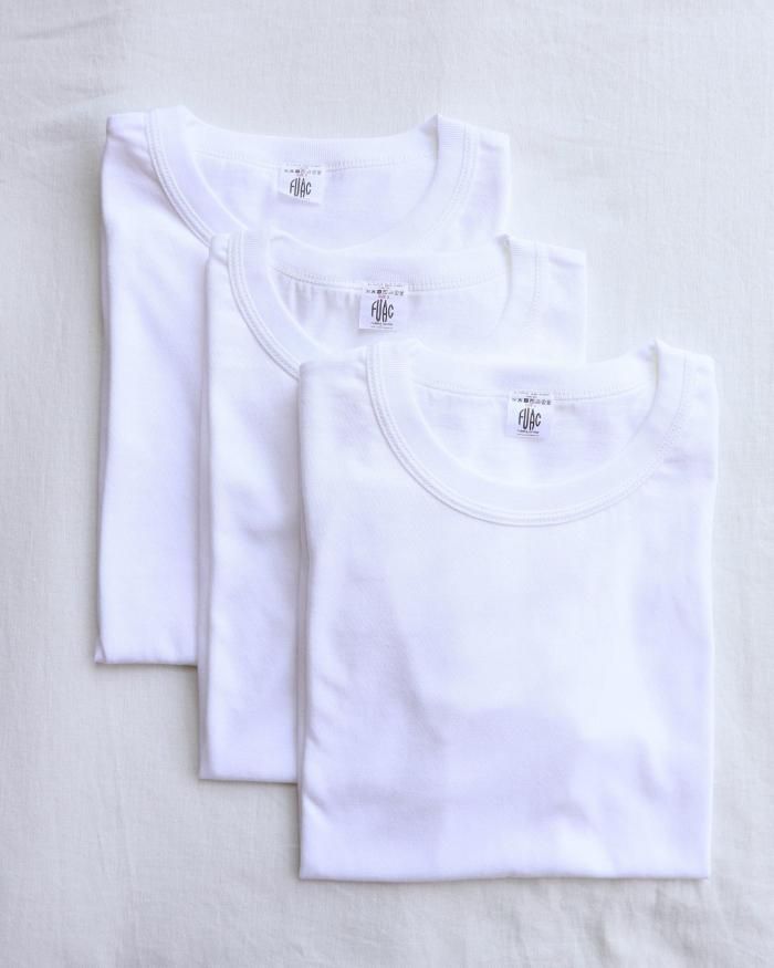 FUMIKA UCHIDA： 3 PACK TEE - WHITE - ORANN ONLINE SHOP