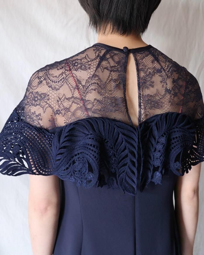 【Mame Kurogouchi】Tulle Lace Classic Dress Mame Kurogouchi（マメ クロゴウチ）Tulle Lace Classic Dress