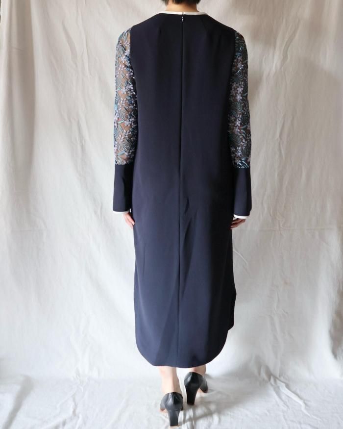 mame kurogouchi ドレス レンタルドレス Mame Kurogouchi Floral Lace Sleeve Dress