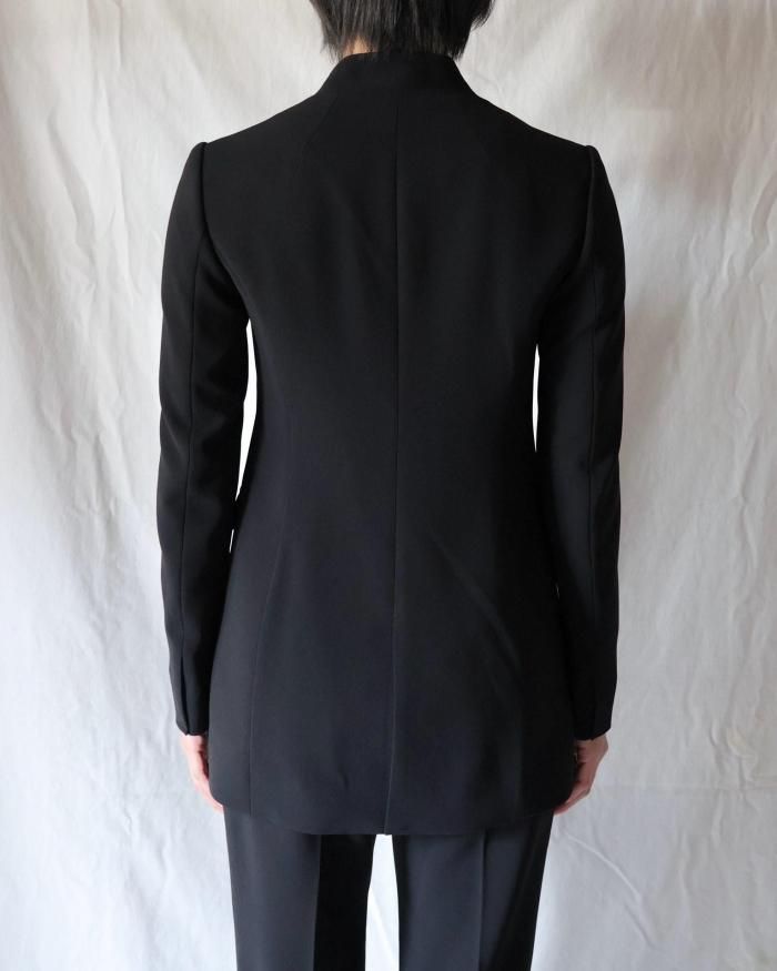久遠　Double-breasted setup YOKE / ヨーク | OVERSIZED DOUBLE BREASTE HALF COAT - Gray