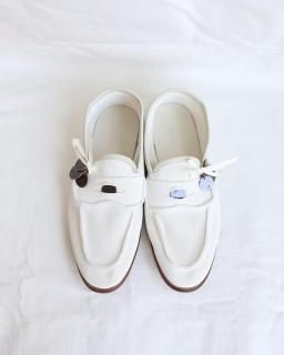 MidorikawaCOIN LOAFERS - WHITE