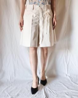 MidorikawaGLITTER CANVAS SHORTS - IVORY