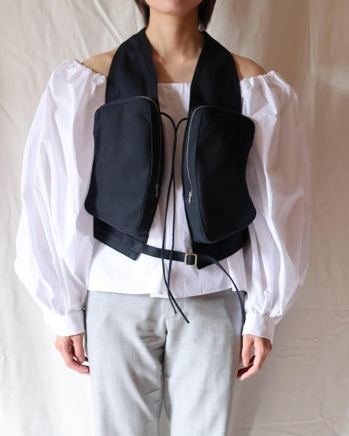 FUMIKA UCHIDA： CTN CANVAS TACTICAL VEST - BLACK - ORANN ONLINE SHOP